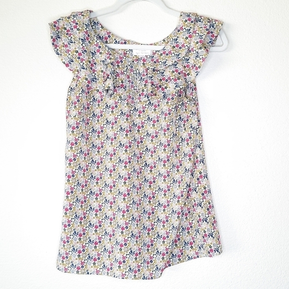 Liberty of London X Target Sleeveless Floral Top Ruffled S - Picture 3 of 6